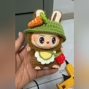 Handmade Outfit for Labubu-Crochet Clothes for V1 V2 V3 Sit & Stand 15-17 cm